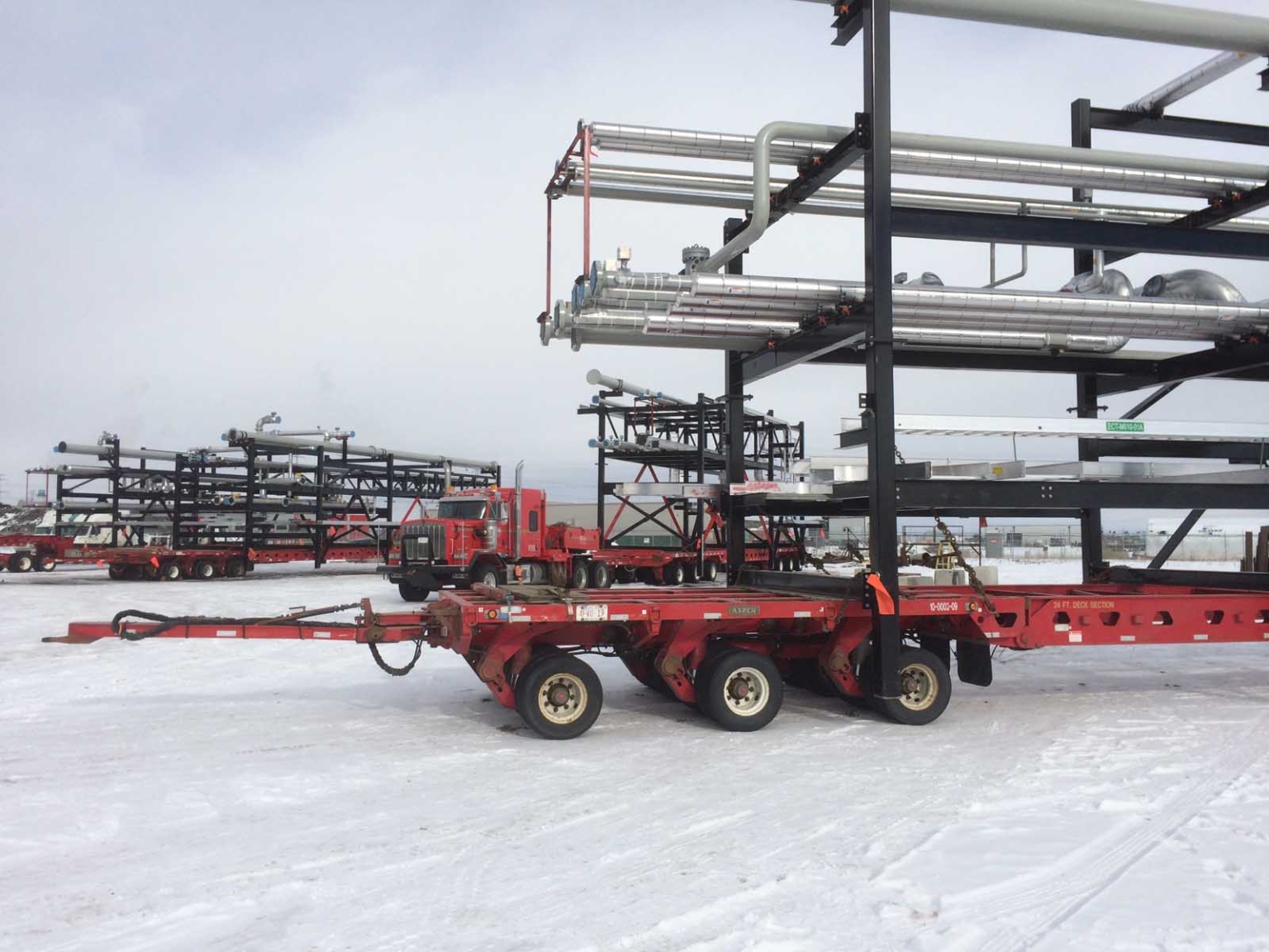 Midstream pipe racks